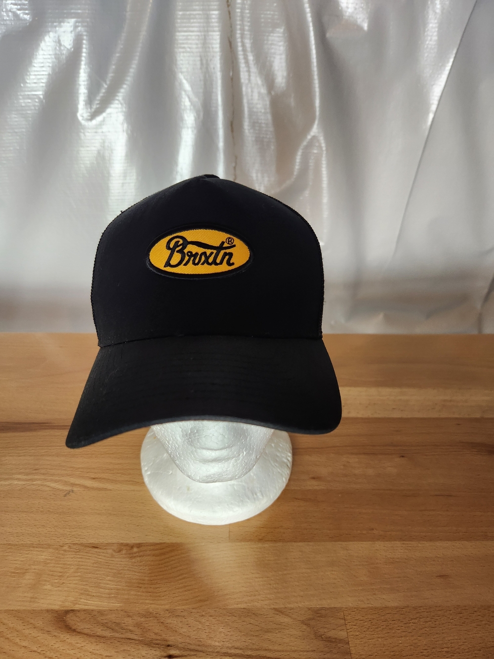 Brixton Trucker Hat Black Snapback Mesh Patch Logo Unisex Skate Retro Surf